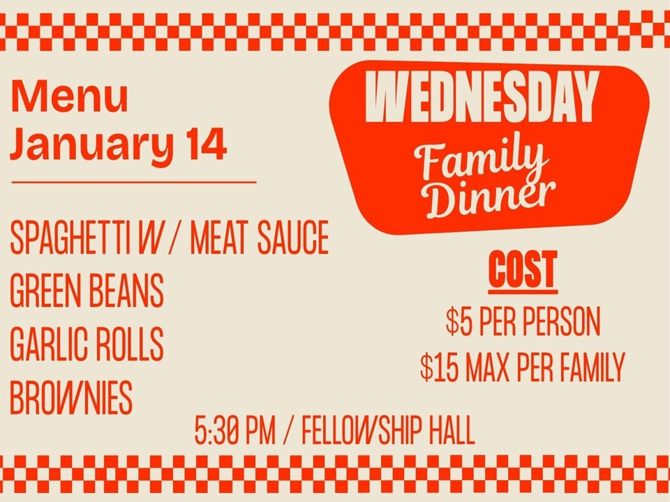 Wednesday Family Dinner