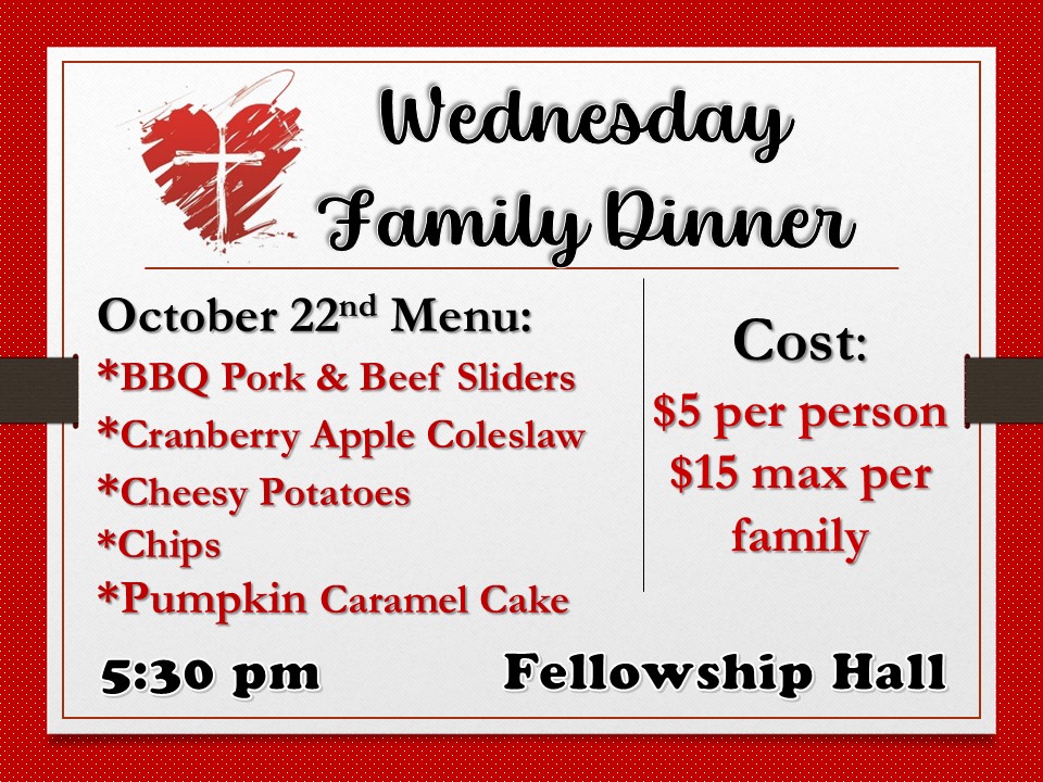 Wednesday Family Dinner