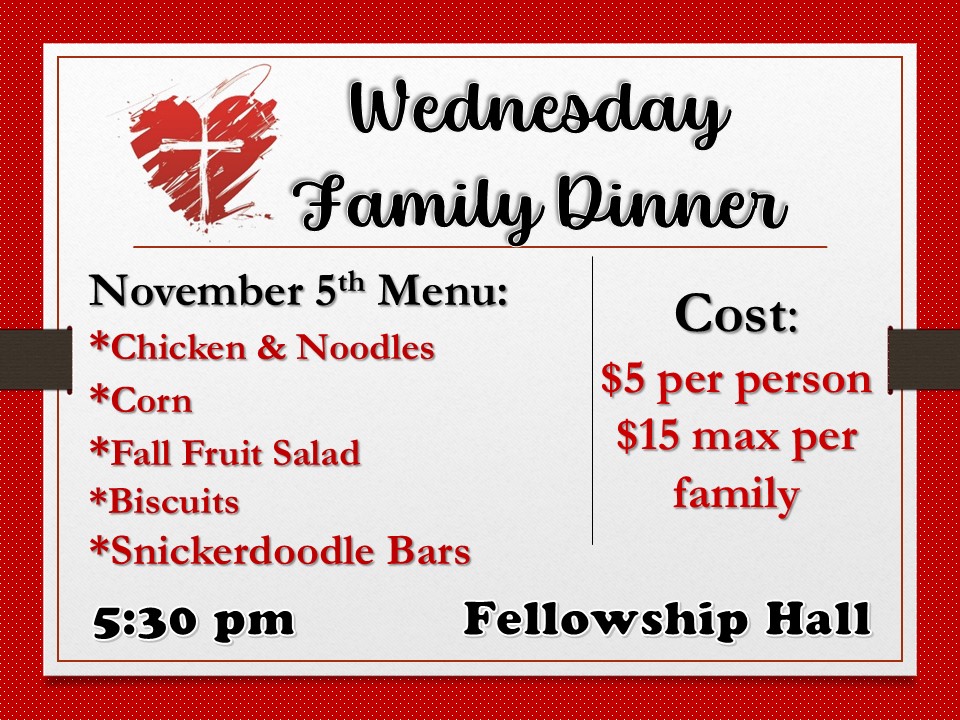 Wednesday Family Dinner