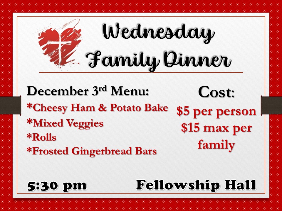 Wednesday Family Dinner