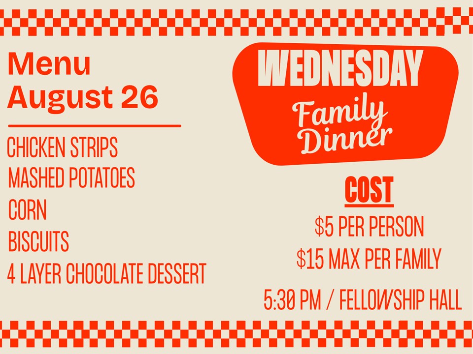 Wednesday Family Dinner