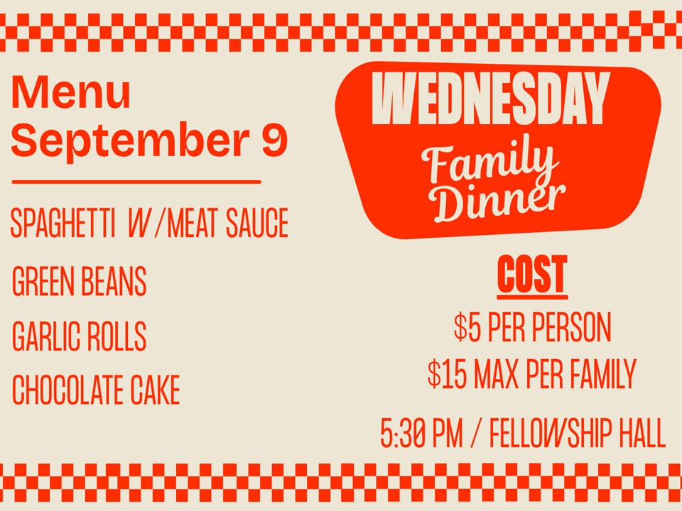Wednesday Family Dinner