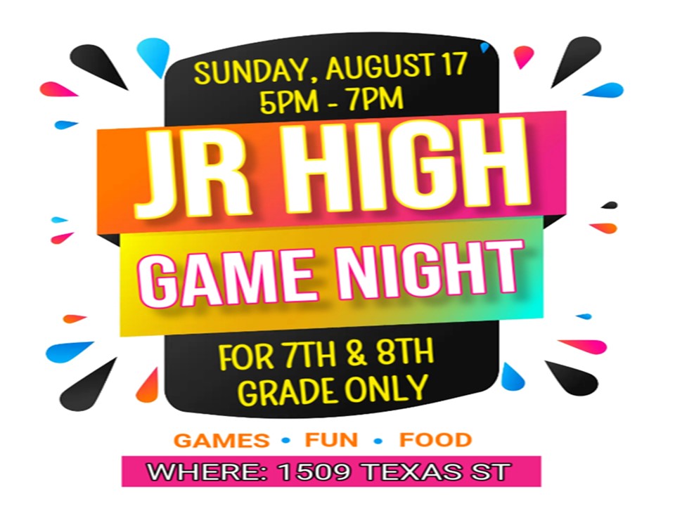 Jr High Game Night