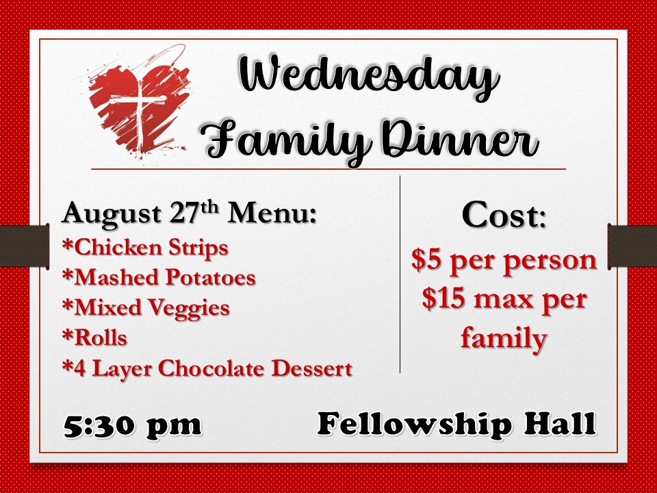 Wednesday Family Dinner