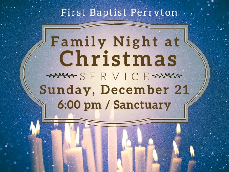 Family Night at Christmas