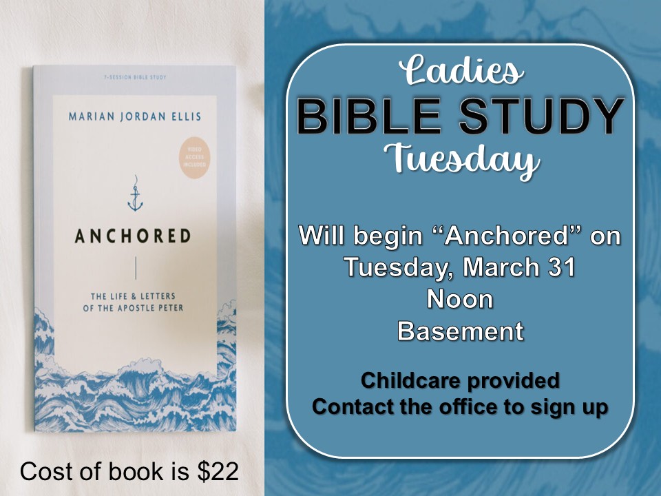 Ladies Tuesday Bible Study